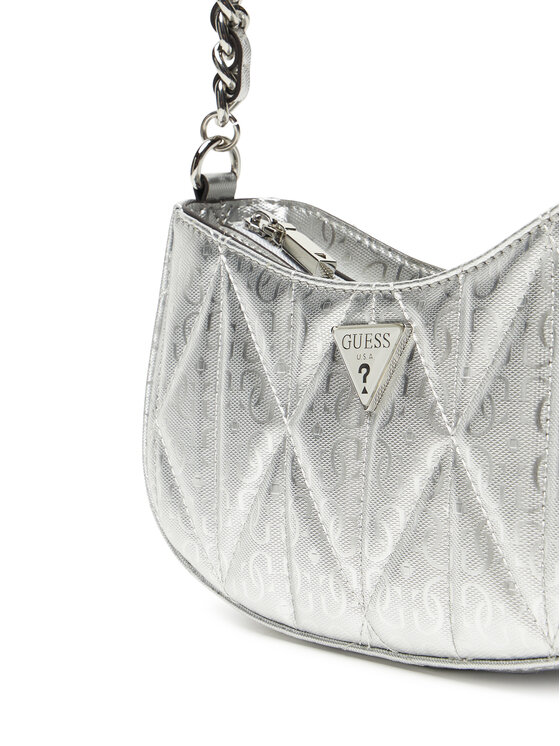 Guess Guess Дамска чанта Aldina HWGY96 63170 Сребрист