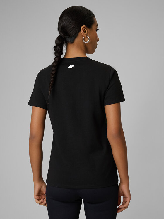 4F 4F T-Shirt TREKKING Czarny Regular Fit