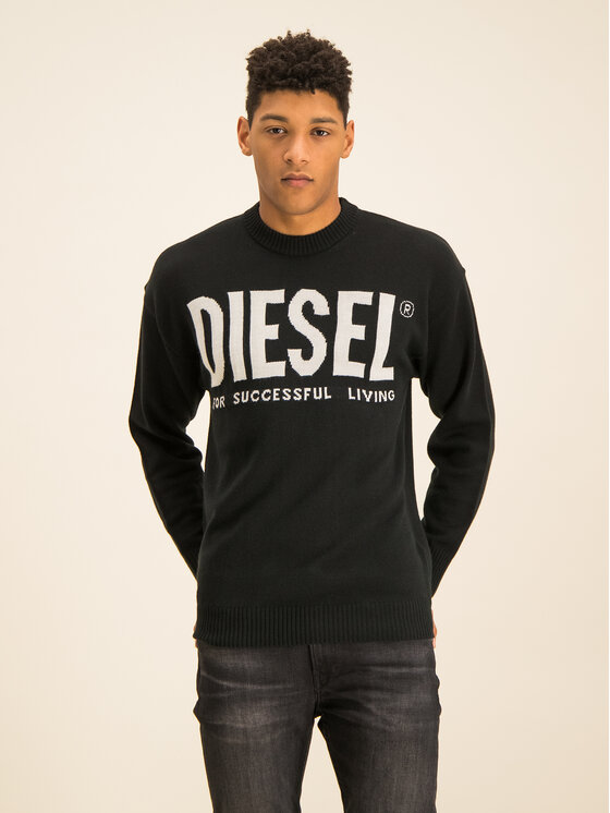 Diesel Diesel Светр K-Logos 00SACK 0KAQR Чорний Regular Fit