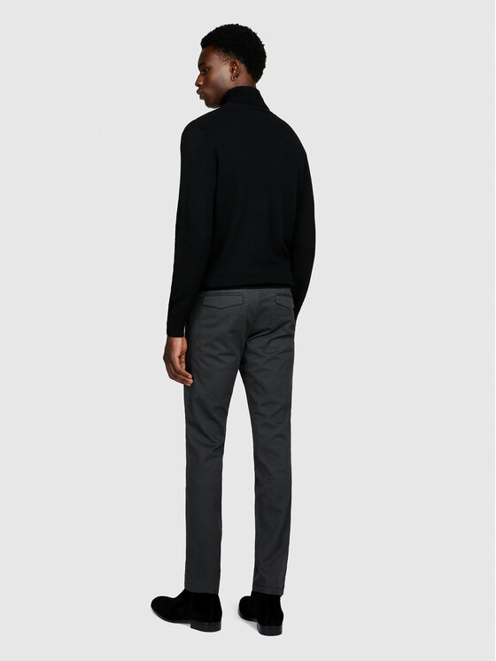 Sisley Sisley Штани з тканини 4QUXSF02X Сірий Slim Fit