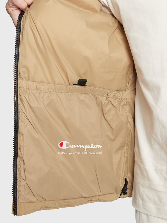 Champion Champion Зимно яке Script Logo 218083 Бежов Regular Fit