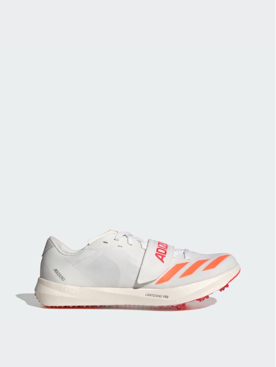 adidas adidas Kolce do biegania Adizero TJ/PV Track and Field Biały