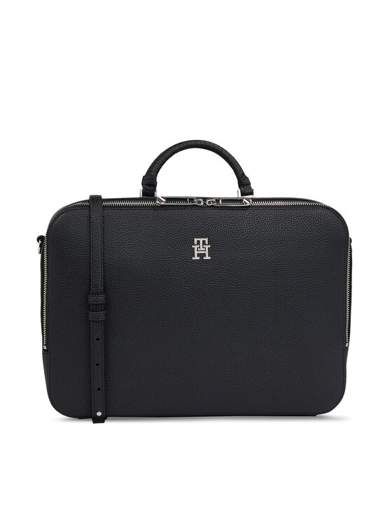 Tommy Hilfiger Tommy Hilfiger Laptoptáska Emblem AW0AW14869 Fekete