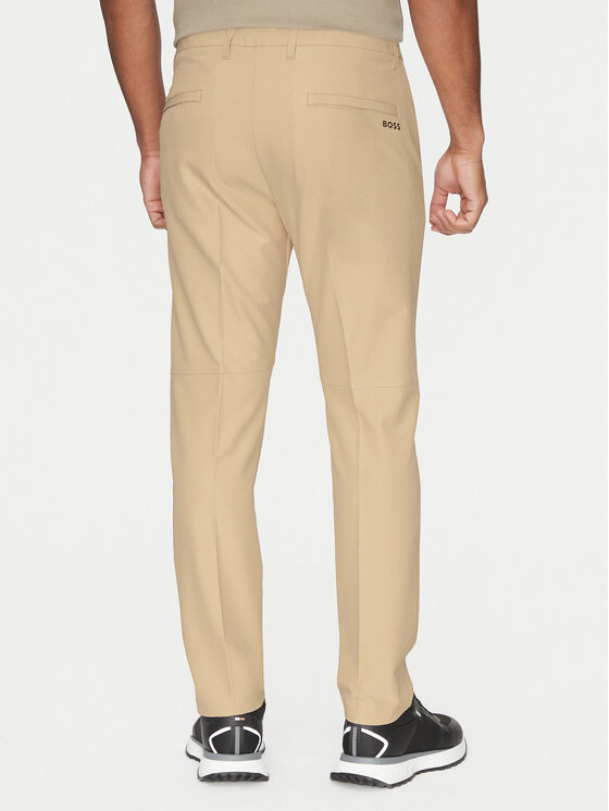 BOSS BOSS Hlače iz tkanine T_Commuter 50534303 Bež Slim Fit