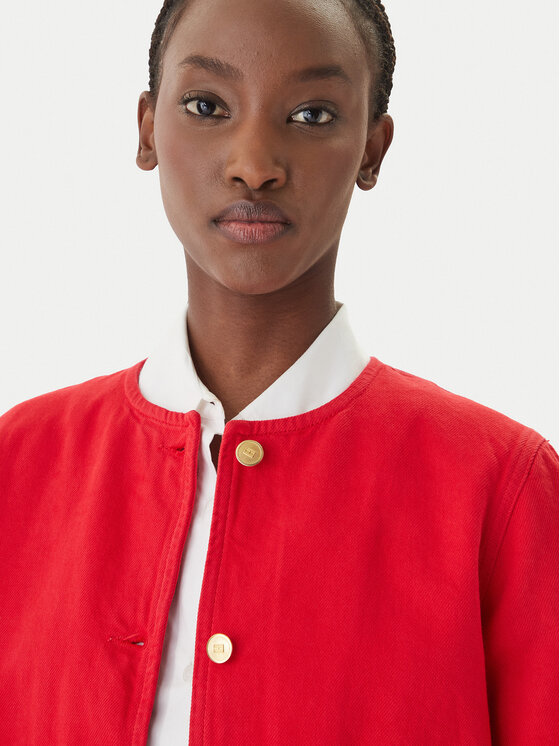 Tommy Hilfiger Tommy Hilfiger Džinsinė striukė WW0WW48591 Oranžinė Regular Fit