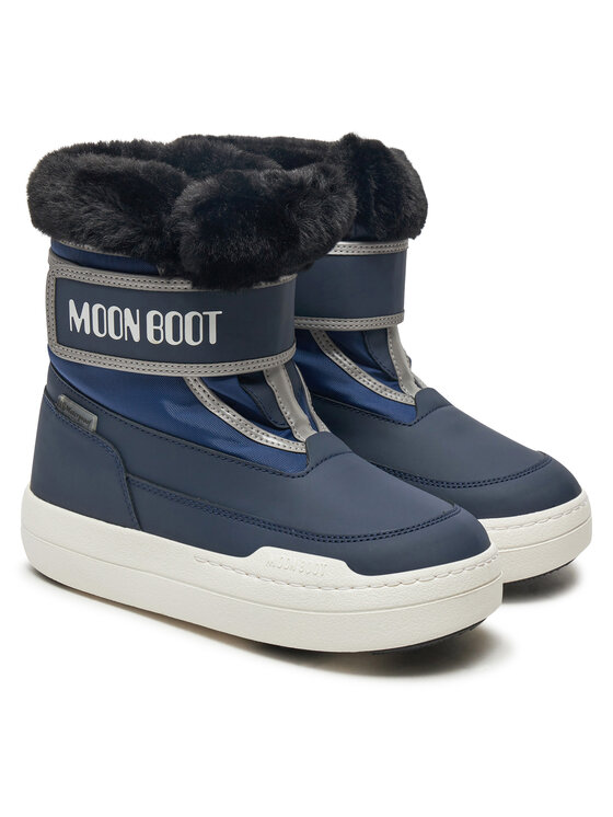 Moon Boot Moon Boot Śniegowce Junior Park Strap 80D3440030 Granatowy