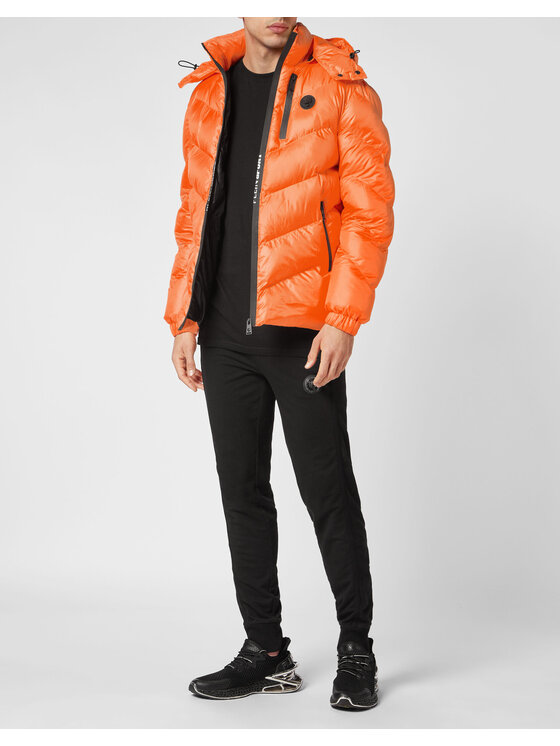 Plein Sport Plein Sport Giubbotto invernale 53 Arancione Regular Fit