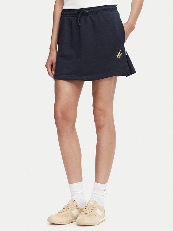 Beverly Hills Polo Club Fustă mini P-SS26W-SK0068 Bleumarin Regular Fit