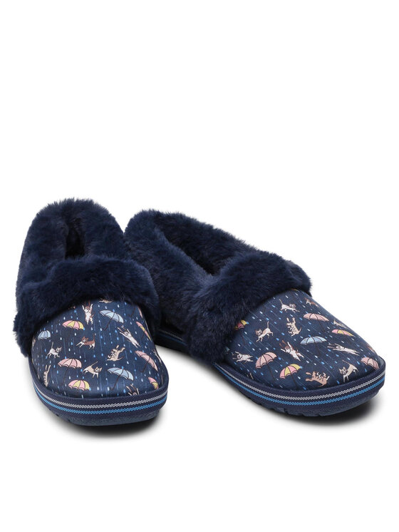 Skechers Skechers Kapcie BOBS Movie Night 113486/NVMT Granatowy