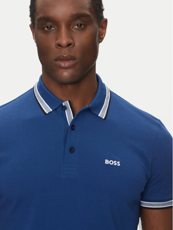 BOSS BOSS Polo majica Paddy 50469055 Modra Regular Fit
