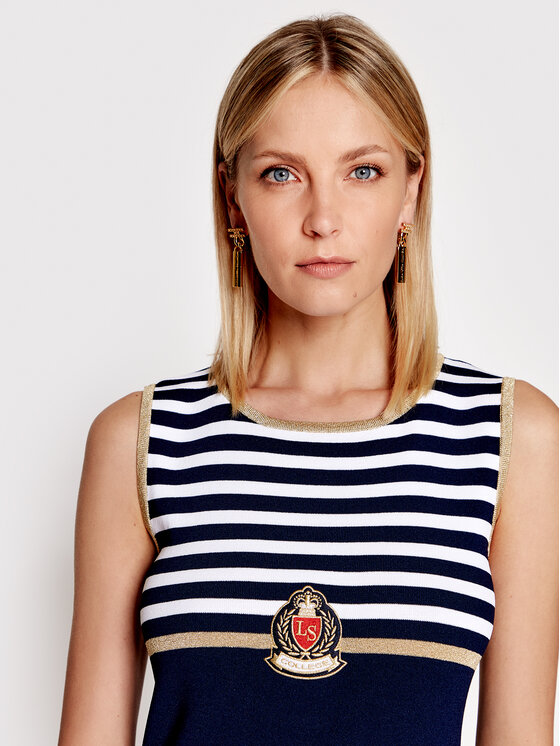 Luisa Spagnoli Kleid für den Alltag Carolina 057522 Dunkelblau Regular