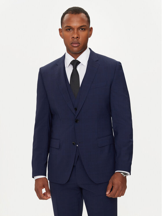 BOSS Boss Odijelo H-Huge 50521724 Tamnoplava Slim Fit