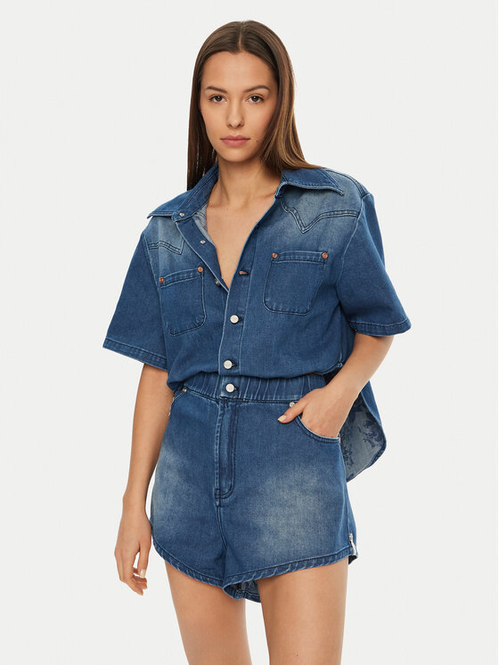 One Teaspoon Salopetă Taylor 26693 Albastru Regular Fit