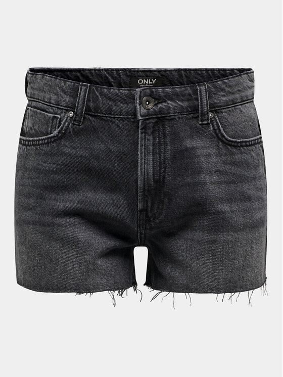 ONLY ONLY Szorty jeansowe Jaci 15314430 Czarny Loose Fit