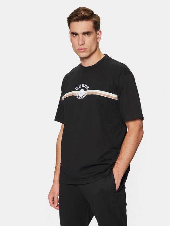 Guess Guess T-Shirt Z5RI02 I3Z14 Czarny Regular Fit