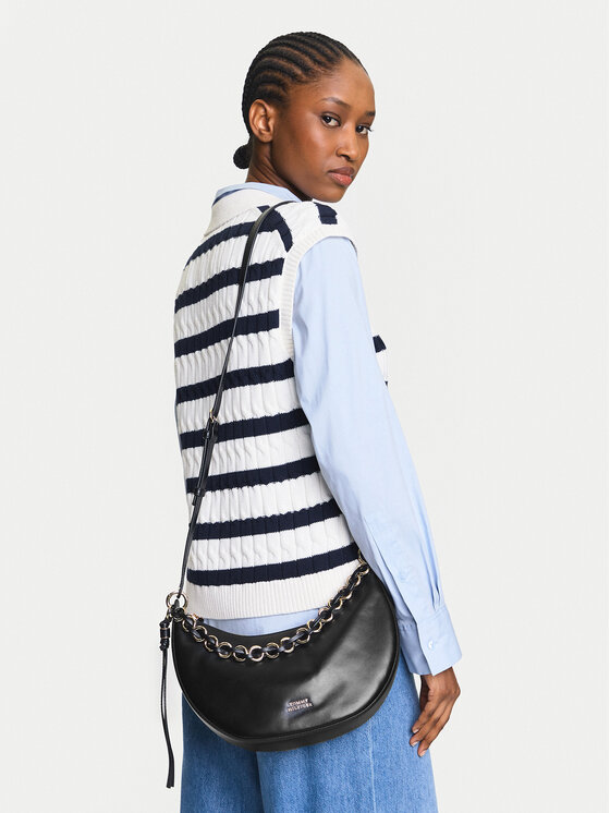 Tommy Hilfiger Tommy Hilfiger Käekott Moon Leather Crossover AW0AW17467 Must