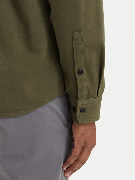 HUGO HUGO Camicia Egrin 50566885 Verde scuro Regular Fit