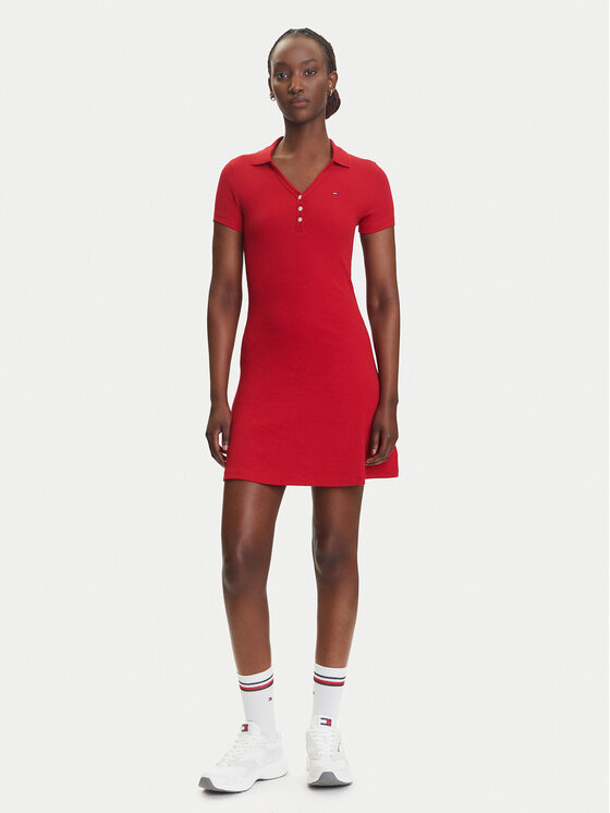 Tommy Jeans Tommy Jeans Повсякденна сукня DW0DW21172 Червоний Regular Fit