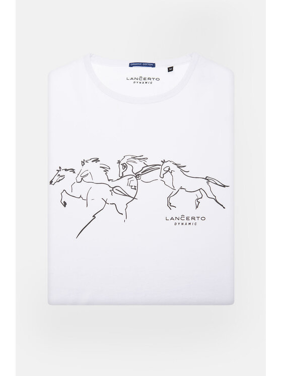 Lancerto Lancerto Longsleeve Benjamin Biały Regular Fit