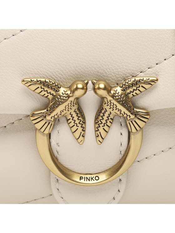 PINKO PINKO Handtasche Love Micro Puff C PE 23 PCPL 100041 A0F2 Écru
