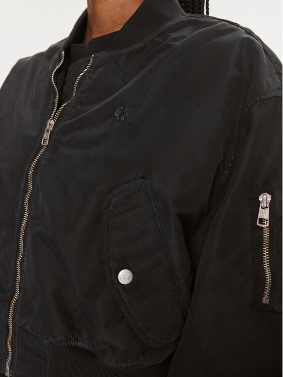 Calvin Klein Jeans Calvin Klein Jeans Μπόμπερ μπουφάν J20J221378 Μαύρο Relaxed Fit