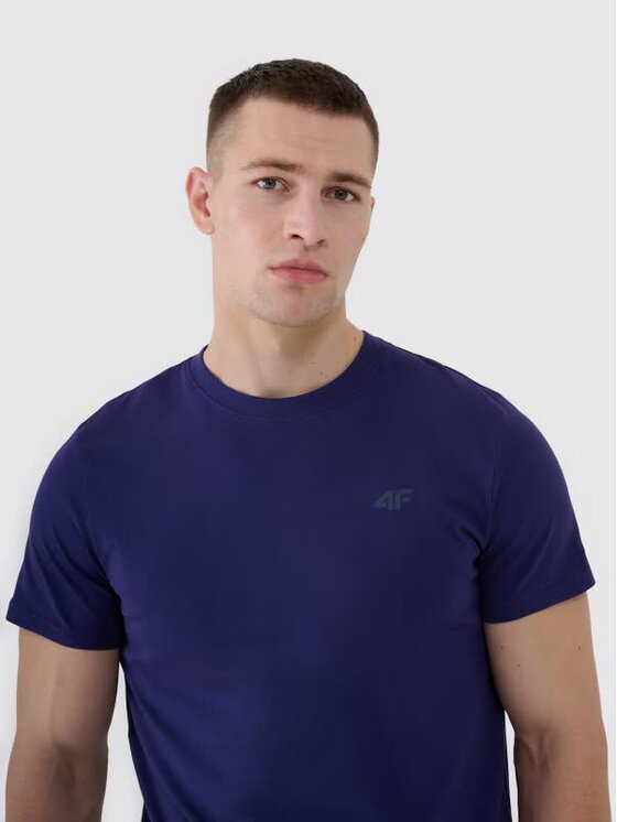 4F 4F T-Shirt 4FWMM00TTSHM2256-31S Niebieski Regular Fit