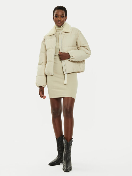 Calvin Klein Jeans Calvin Klein Jeans Giubbotto invernale Aviator J20J224121 Beige Relaxed Fit