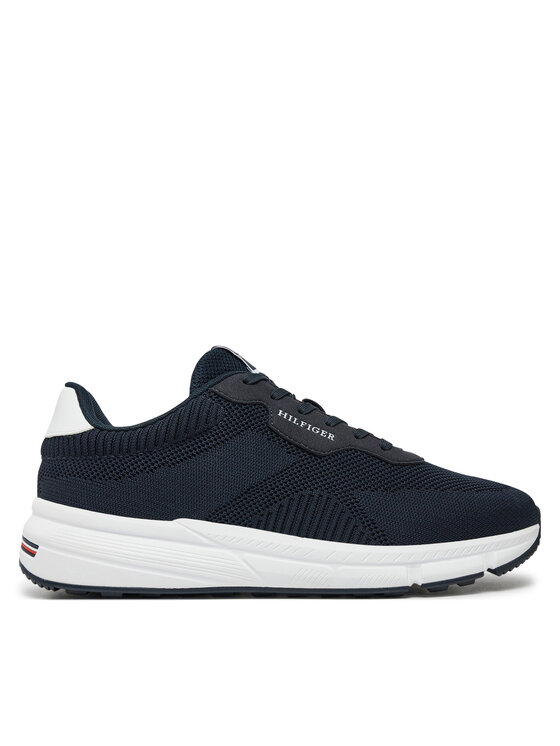 Tommy Hilfiger Snīkeri Lightweight Rwb Knit FM0FM05423 Tumši zils