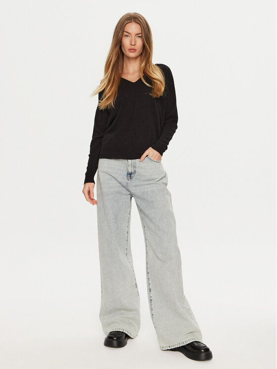 ViCOLO ViCOLO Kampsun 22046S Must Regular Fit