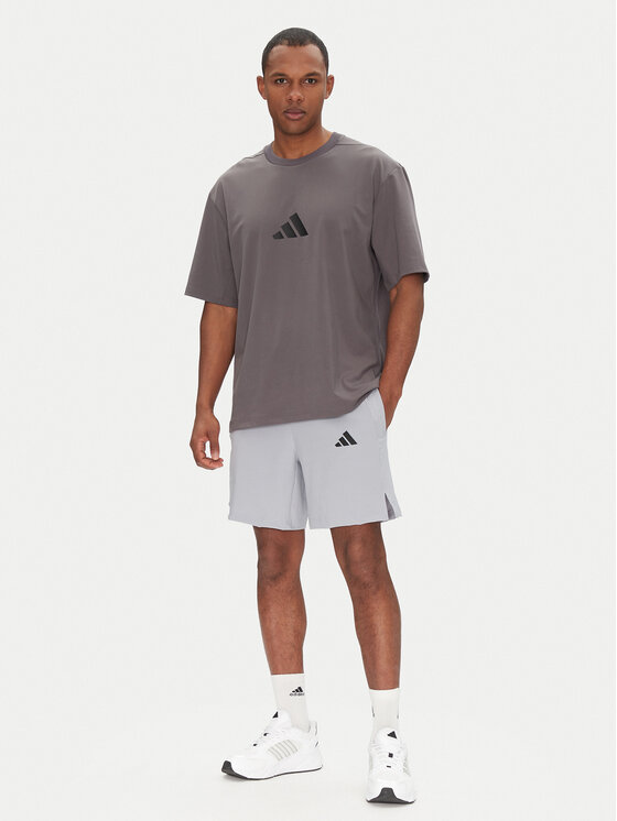 adidas adidas Αθλητικό σορτς Tech JM4178 Γκρι Regular Fit