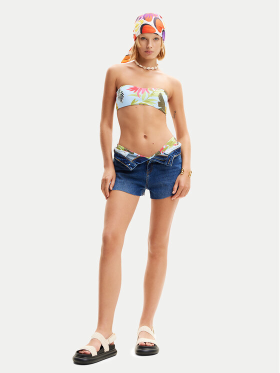 Desigual Desigual Μπικίνι πάνω μέρος Palms 24SWMK06 Μπλε
