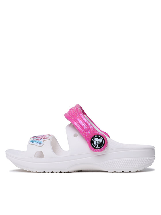 Crocs Crocs Klapki Classic Embellished Sandal T 207803 Biały