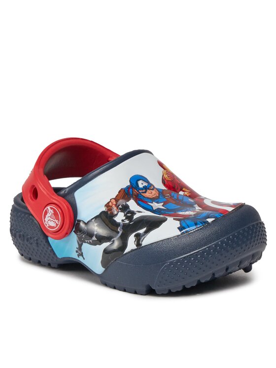 Crocs Pantoletten Fl Avengers Patch Clog T Clog 207068 Dunkelblau Modivo