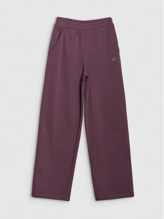 4F 4F Pantaloni da tuta 4FJRSS25TTROF1355-50S Viola Relaxed Fit