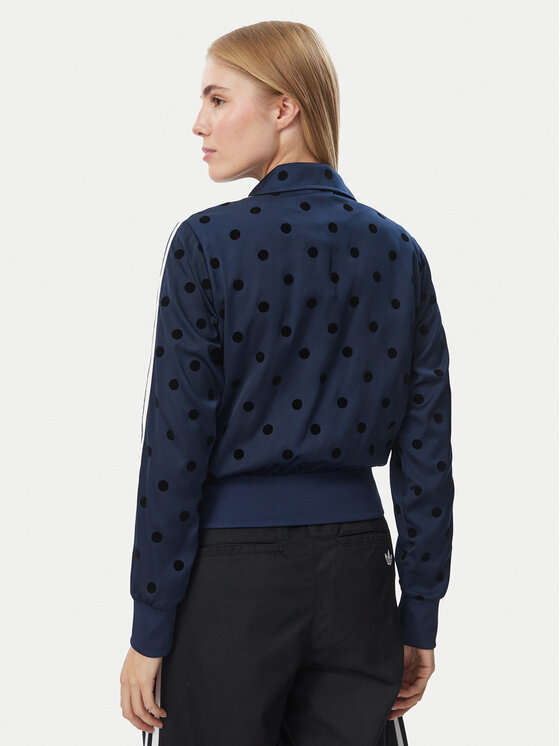adidas adidas Bluza Satin Polka Dots Tt Track Top LI2852 Niebieski Regular Fit