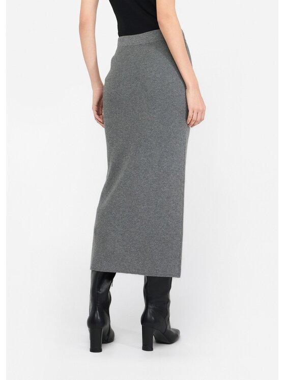 Liu Jo Liu Jo Spódnica maxi MF5372MS99E02050 Szary Slim Fit