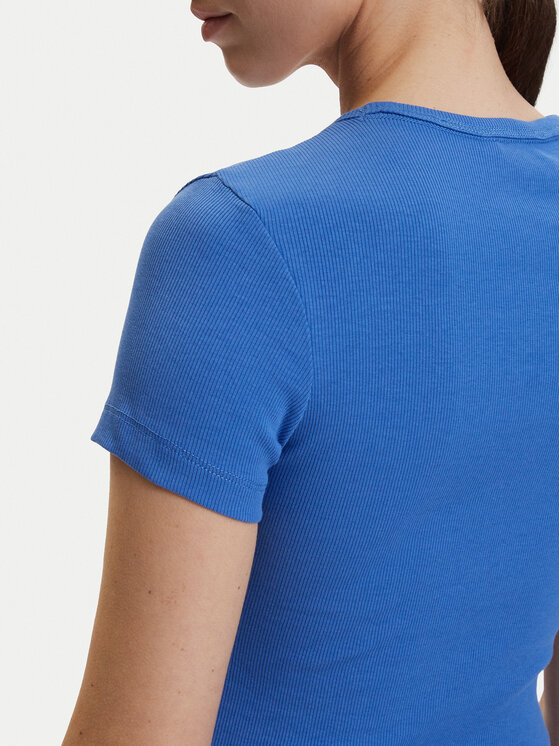 Tommy Jeans Tommy Jeans Marškinėliai DW0DW17881 Mėlyna Slim Fit