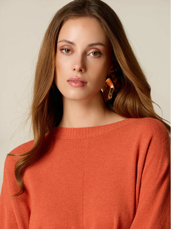 Oltre Oltre Maglione M153E002162N017 Arancione Regular Fit