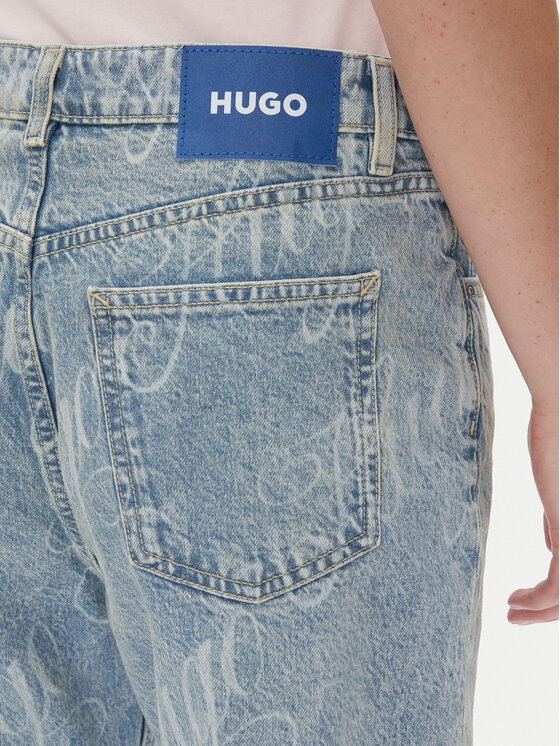 HUGO HUGO Džínsy Elyah_B 50534771 Modrá Straight Fit