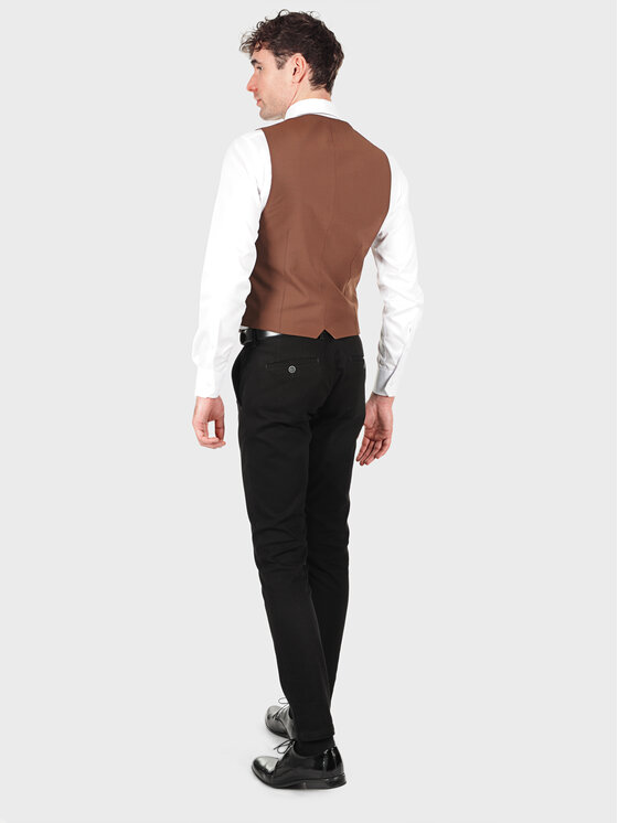 Evenemen Evenemen Kamizelka BOSTON ROMOLO 66T Brązowy Slim Fit