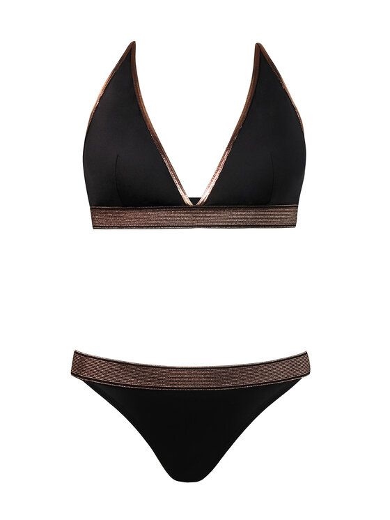 Miss Lou Miss Lou Bikini ML017 Czarny