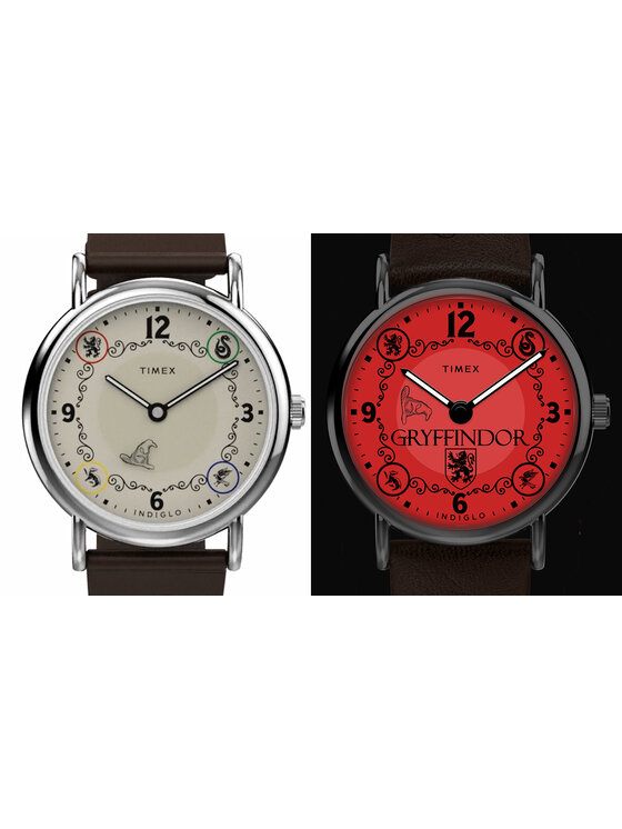 Timex Timex Zegarek TW2Y76300 Brązowy