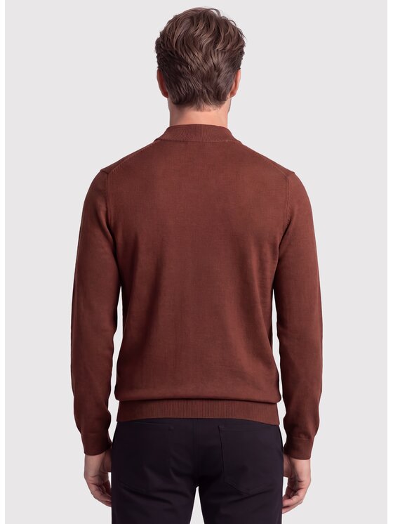 Pako Lorente Pako Lorente Sweter P26WN-2X-015 Miedziany Classic Fit