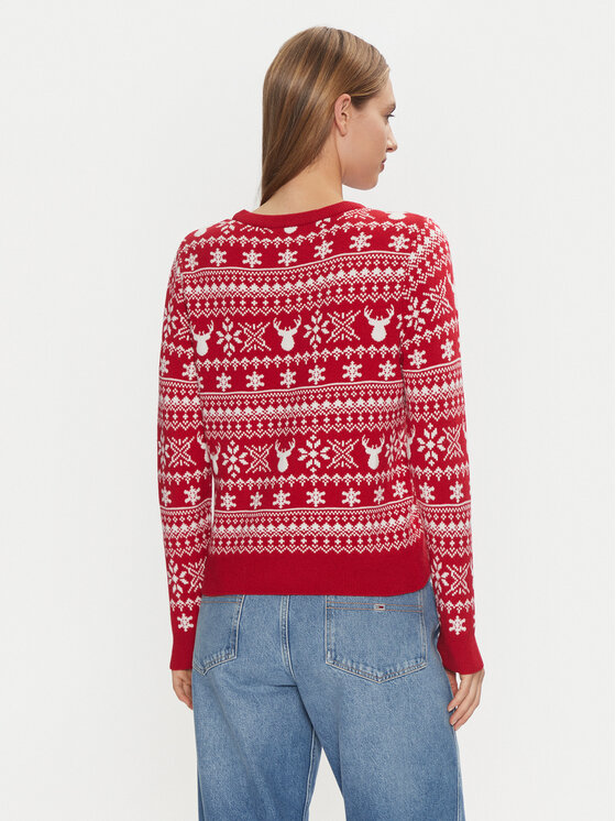 ONLY ONLY Sweater Xmas Winter 15327601 Piros Regular Fit