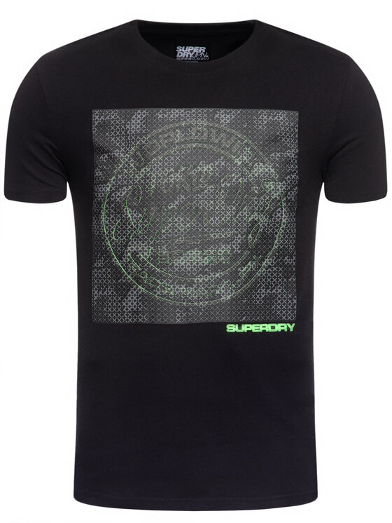 Superdry Superdry T-shirt Ticket Type 3D Camo Tee M1000097A Nero Regular Fit