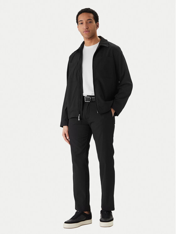 Calvin Klein Calvin Klein Prehodna jakna LV04LF424G Črna Regular Fit