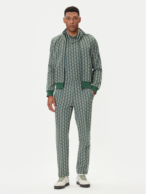 Lacoste Lacoste Džemperis ar kapuci SH1368 Zaļš Regular Fit
