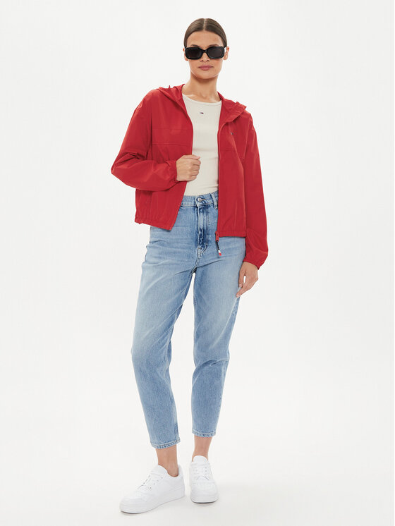 Tommy Jeans Tommy Jeans Větrovka Chicago DW0DW19302 Červená Regular Fit