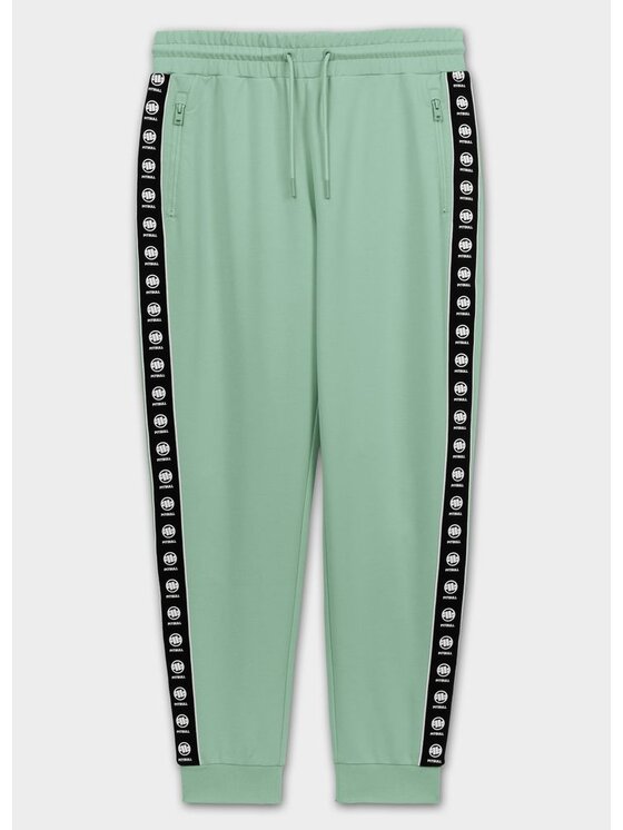 PITBULL PITBULL Spodnie dresowe Spodnie dresowe męskie TAPE NUGGET XL Zielony Regular Fit