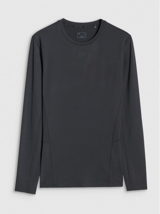4F 4F Longsleeve 4FWMM00TFLOM507-20S Czarny Slim Fit